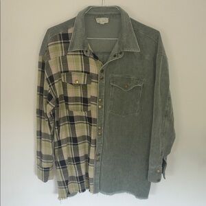 Oli & Hali Green and Plaid Shirt/Jacket